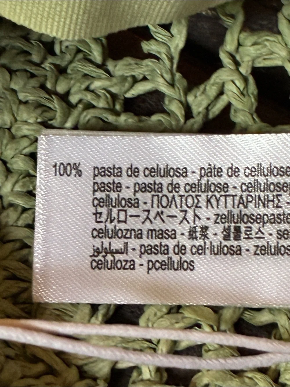 NWT. Zara Light Green Knitted Bucket Hat.